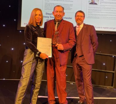 Stockport man wins national award after 40 years volunteering for brain injury charity Main Image