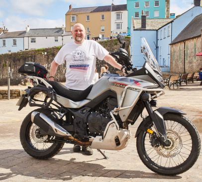 TV star’s epic motorbike challenge in memory of a dear friend Main Image