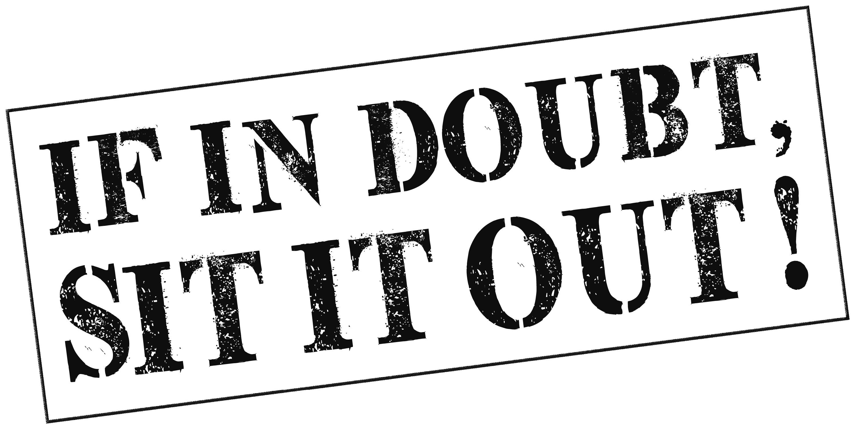 Headway's 'If in doubt, sit it out' campaign logo