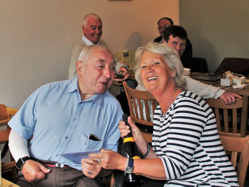 Lesley Stephenson (right) with Tim Hammill