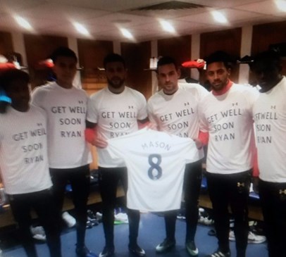 Ryan Mason warm-up T-shirts auctioned for Headway Main Image