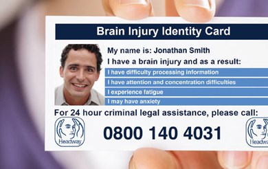 The Headway Brain Injury Identity Card