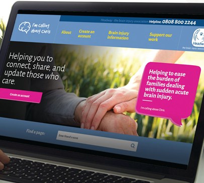 New website eases the burden of families dealing with sudden, acute brain injury Main Image