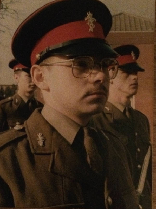 John Dougan at the Passing Out Parade 1986